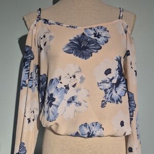 Streetwear Society Blue Floral Blouse